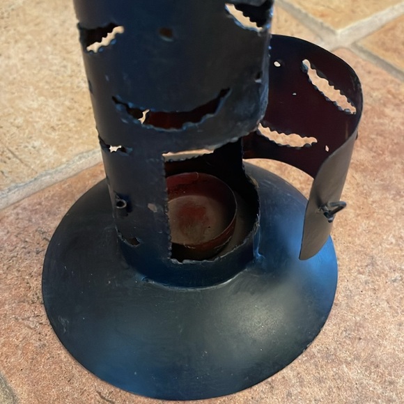 World Market Boho colonial, metal palm tree, climbing monkey candle holder - Picture 4 of 5